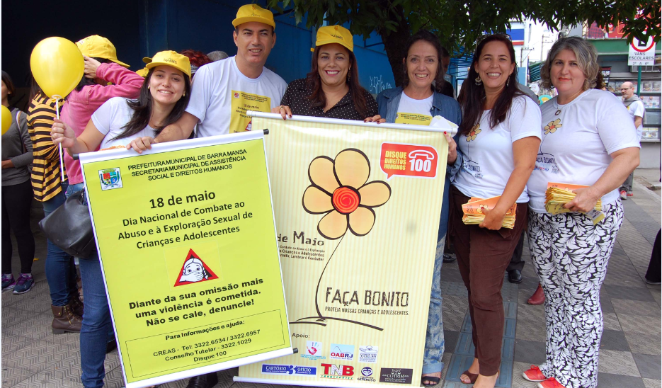 Caminhada contra a violência sexual infantil agita o Centro de BM