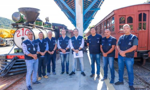 Prefeito de Miguel Pereira acompanha avanço do primeiro projeto de trem turístico do Estado