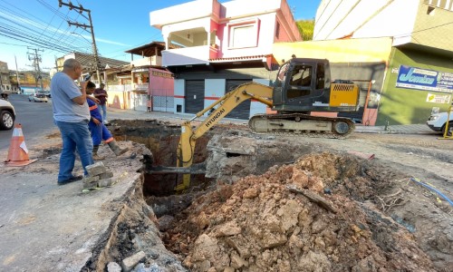 Saae-BM recupera rede de drenagem rompida e realiza obra de grande porte no bairro Cotiara