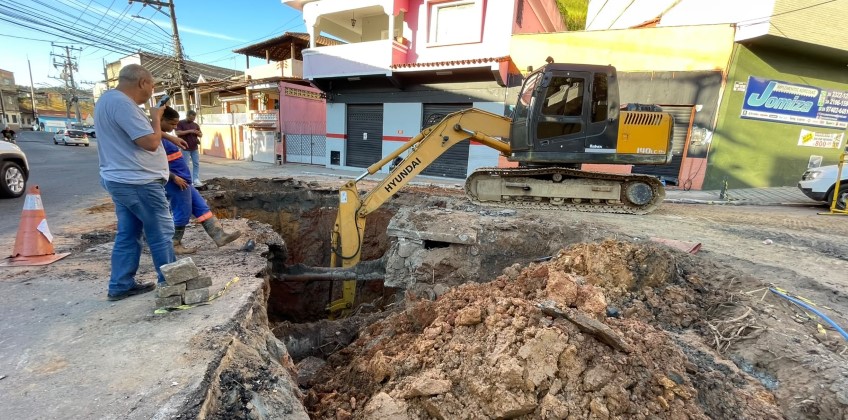 Saae-BM recupera rede de drenagem rompida e realiza obra de grande porte no bairro Cotiara