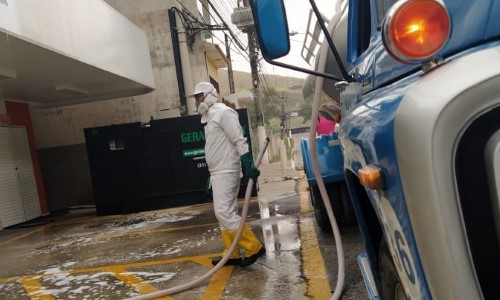 Saae-BM realiza higienização em diversas localidades do município