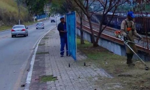 Saae-BM executa serviços de limpeza urbana