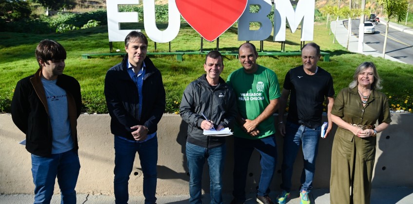 Prefeito de BM assina ordem de serviço para triplicar capacidade de distribuição de água na Albo Chiesse