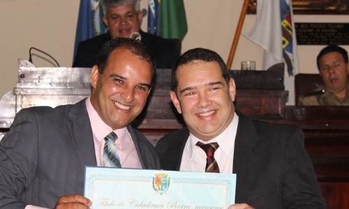 Coordenador da Secretaria de Governo recebe título de cidadão barra-mansense