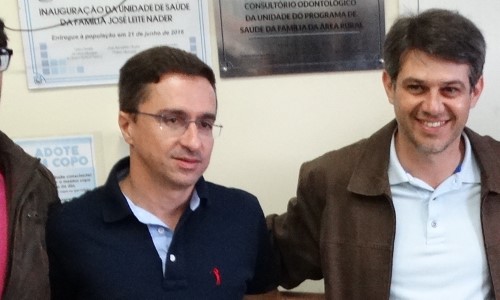 Ednardo Barbosa e Alexandre Serfiotis inauguram obras em Pinheiral