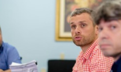 Jonas Marins recebe Rodrigo Drable e equipe de transição