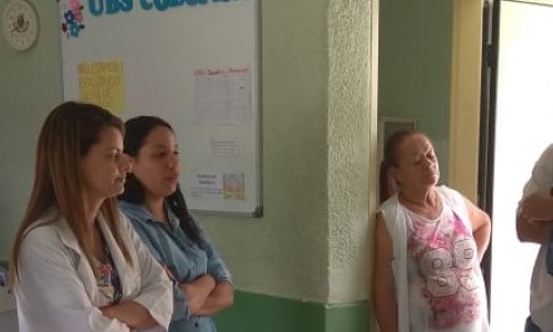 Prefeito de BM visita obras em UBS da Colônia