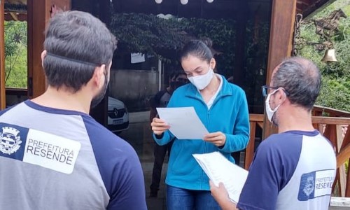 Ação de conscientização sobre medidas de segurança sanitária é realizada em Visconde de Mauá